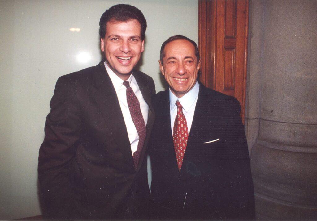 Mark Grossman with Mario Cuomo